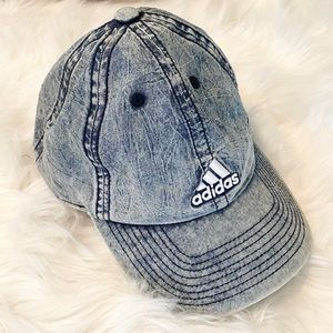 Women’s Adidas Baseball Hat, Denim/Retro Style, OS Fits All, Excellent Condition